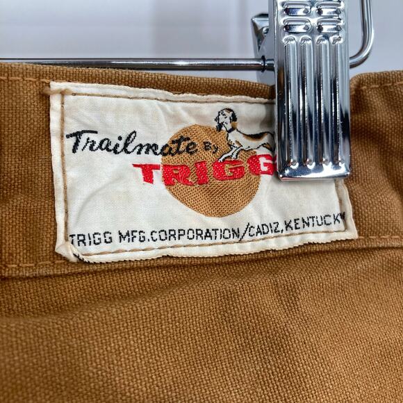 Vintage Trailmate Trigg Brown Brruah Field Canvas Outdoor Pants Men’s 30x28 - Picture 8 of 12